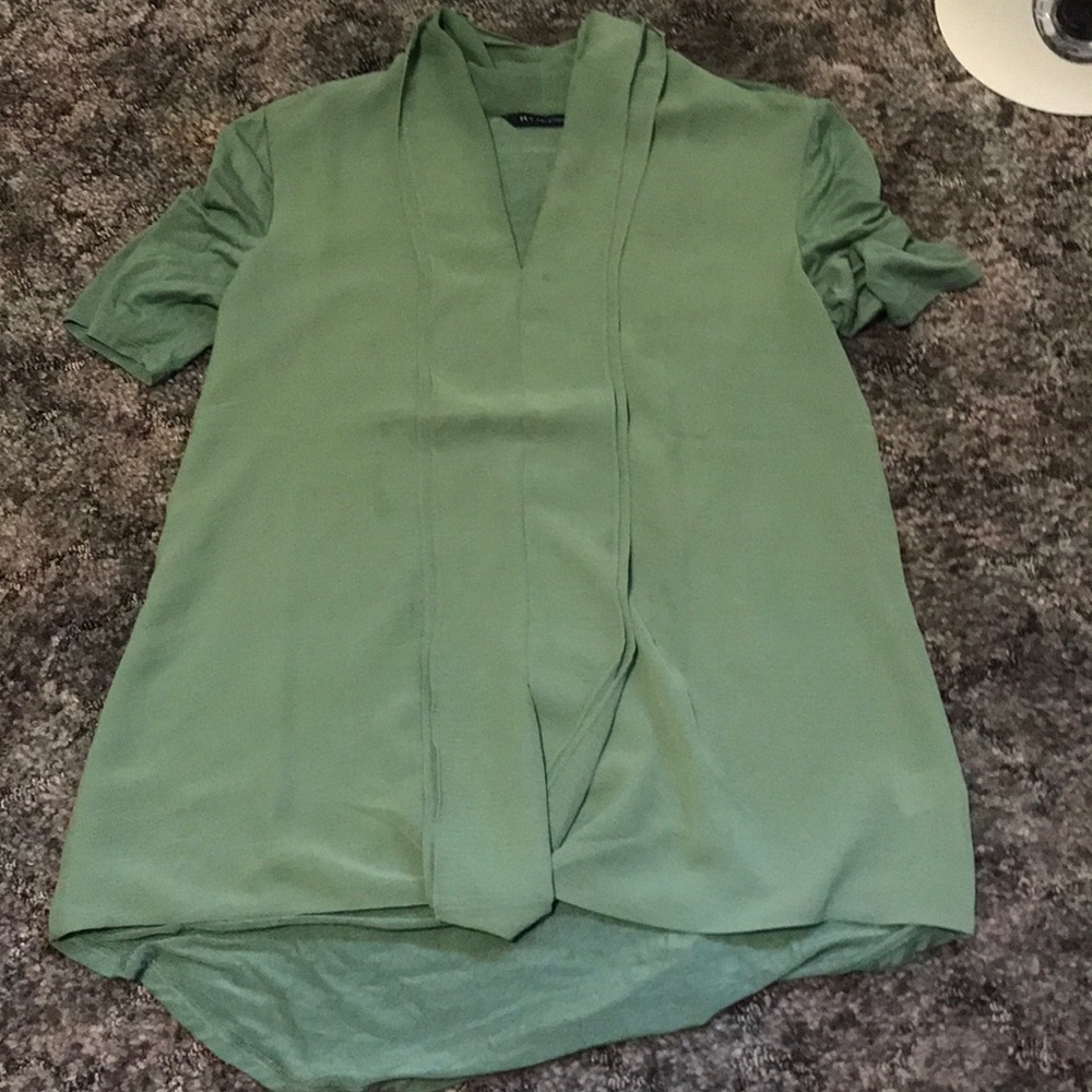 Small green H by halston shirt